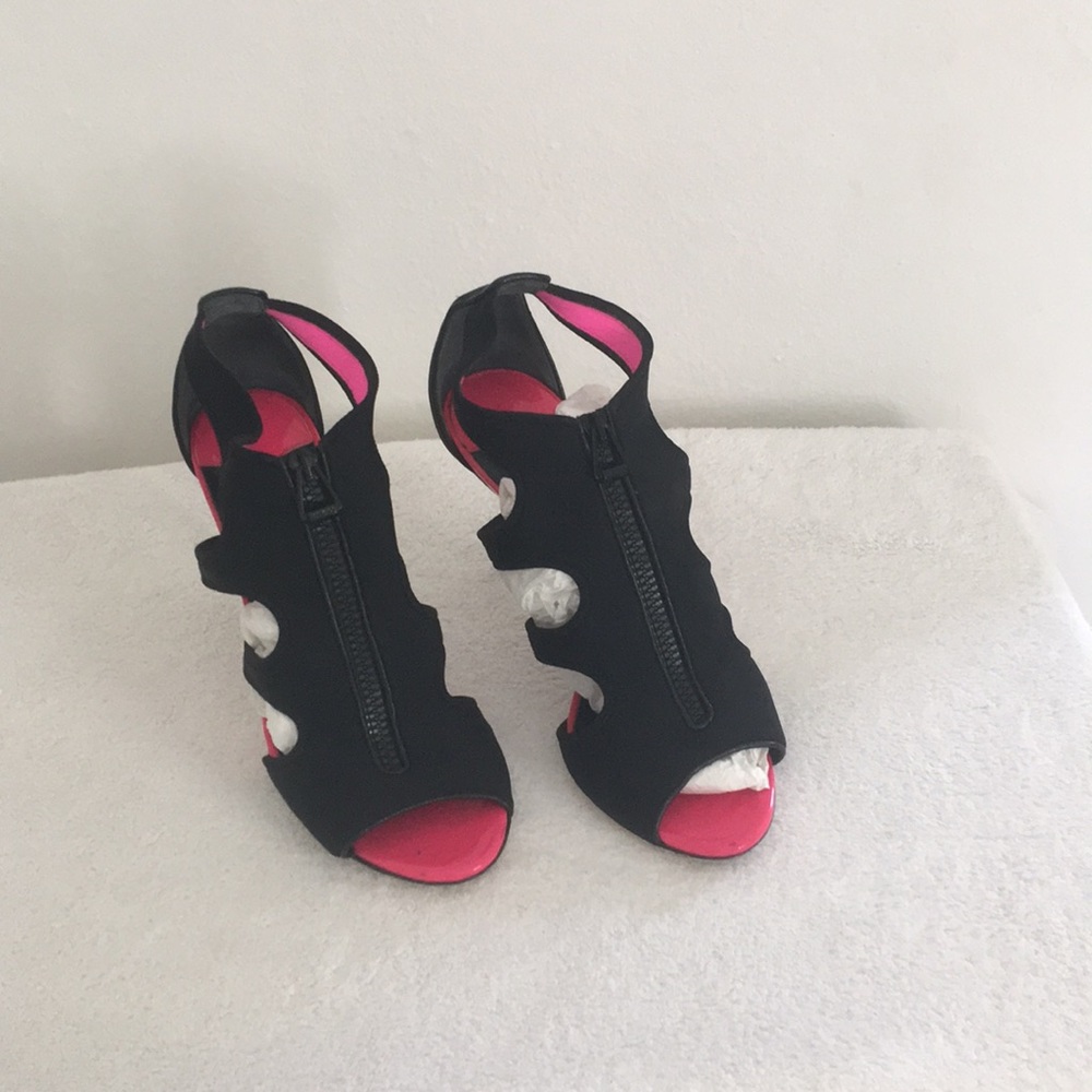 Jimmy choo black high heel sandal booties